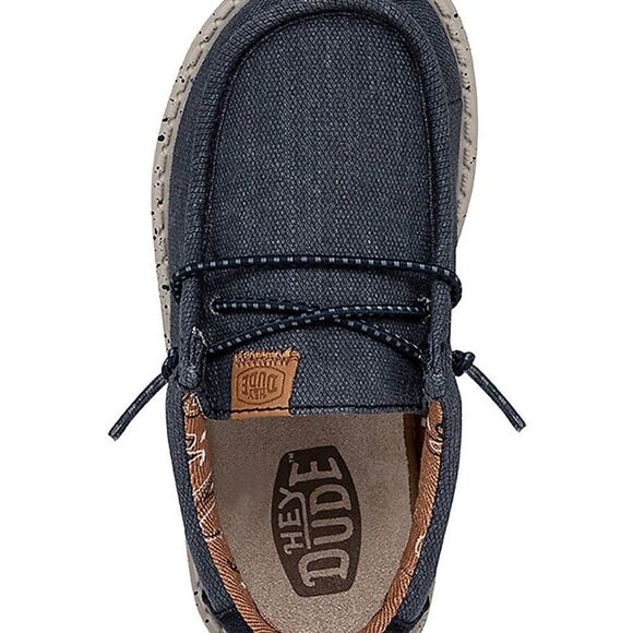 Hey dude, toddler boys Wally washed canvas loafer size‎ TD 5 navy nwt - Picture 4 of 7